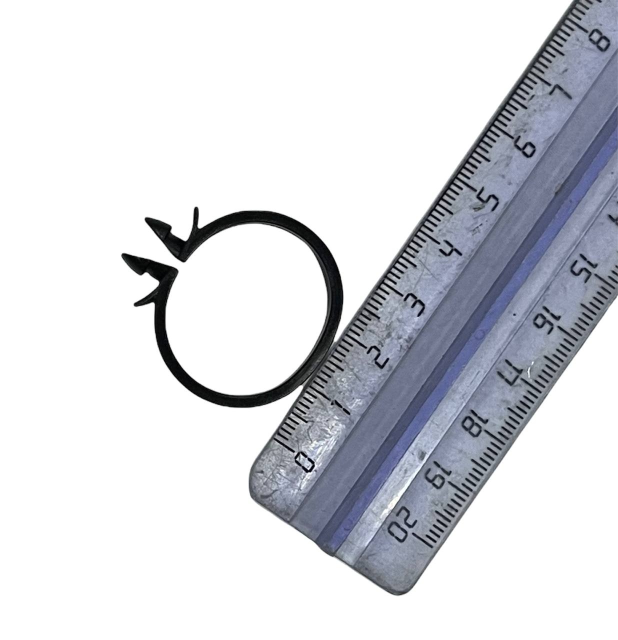 Хомут пластик цветной - черный (большой) для гофры