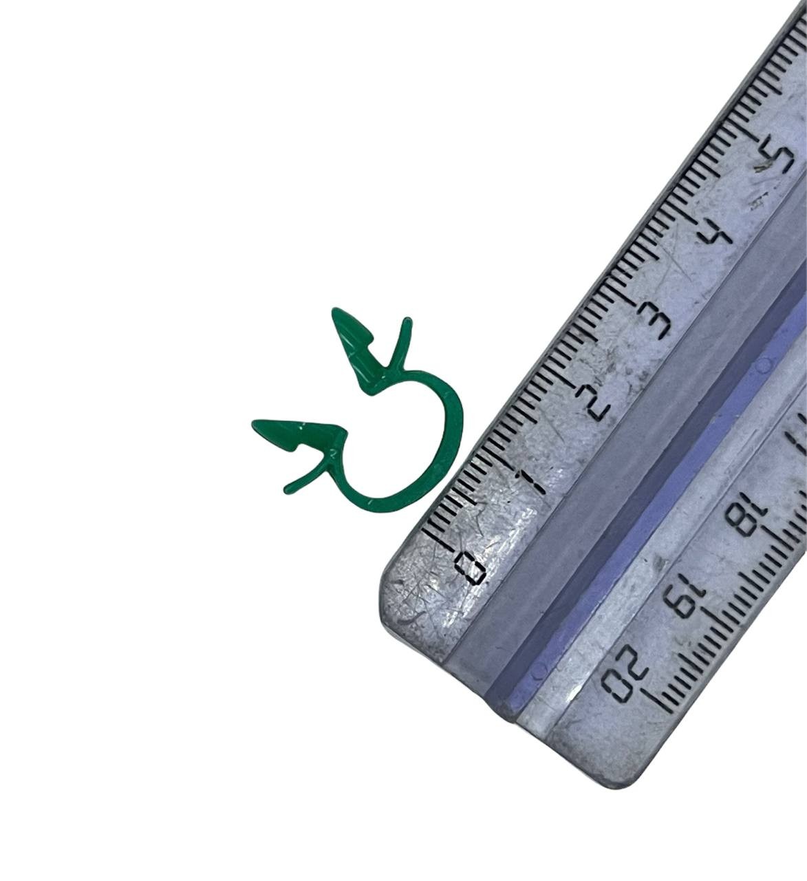 Хомут пластик цветной - зеленый для гофры