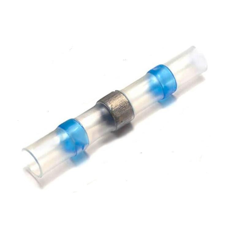 Гильза термоусаживаемая  синяя с оловом L-40мм (под провод 1,5-2,5мм)