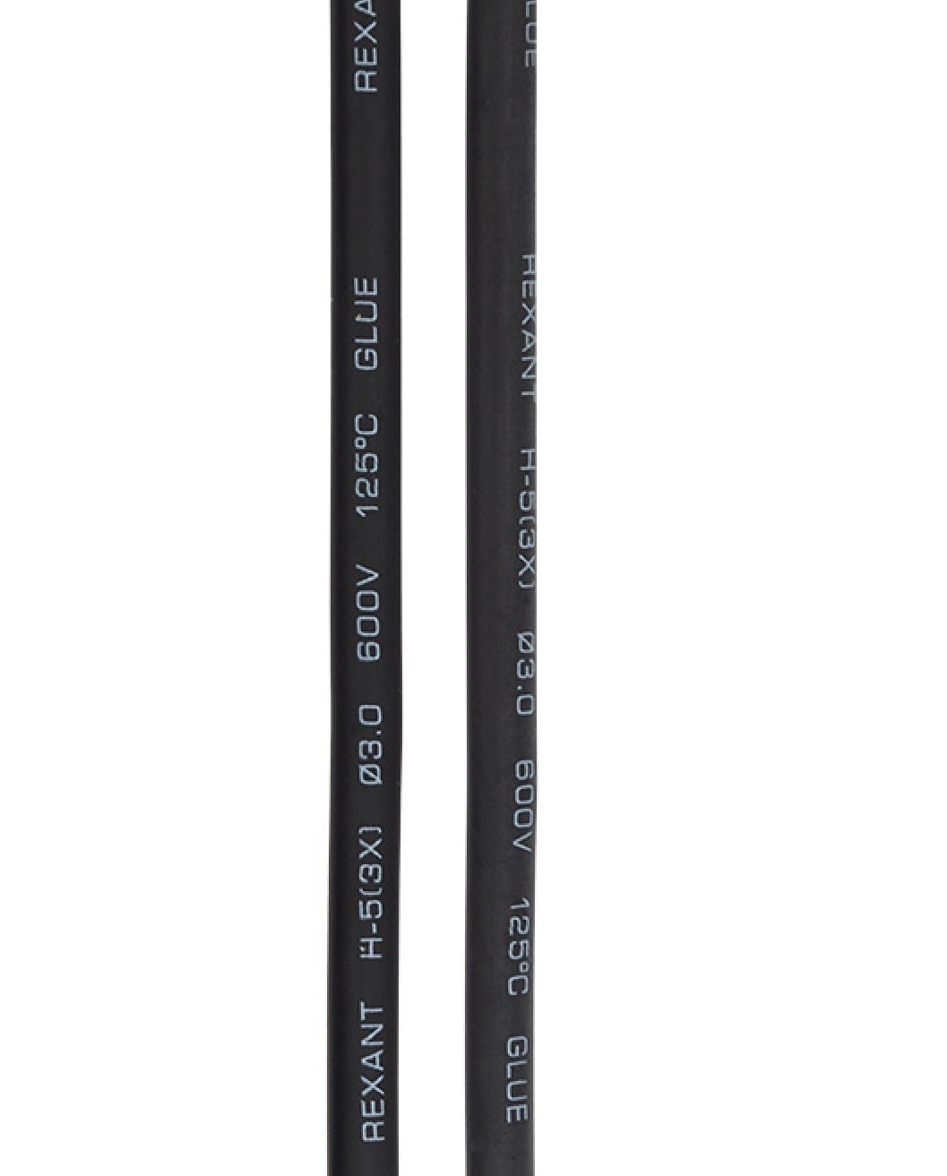 Термоусадка клеевая  3,0мм черная (1м, усадка 1:3)