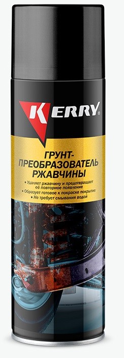 Грунт по ржавчине черный KERRY 650мл
