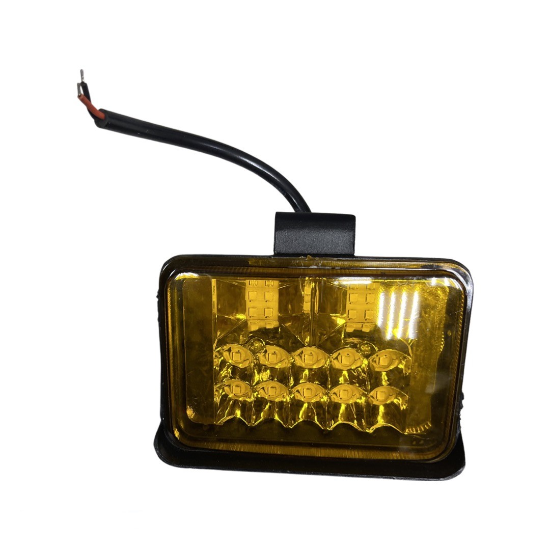 Противотуманки диодные 18 (110 х78) прямоуг. желтые