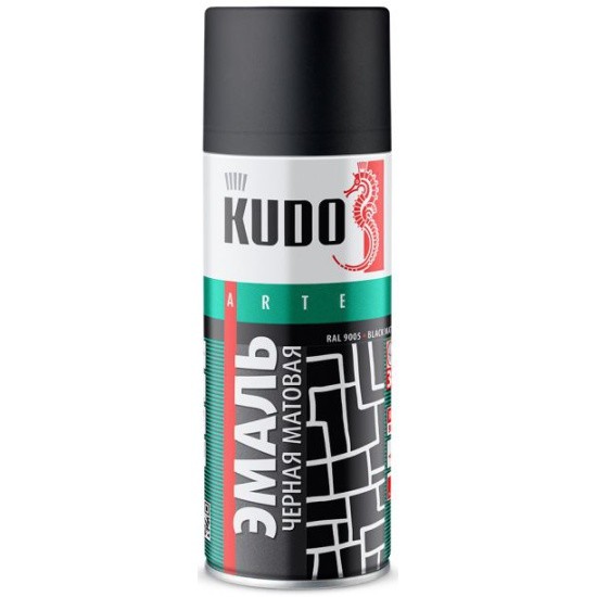Краска KUDO черная матовая 520мл