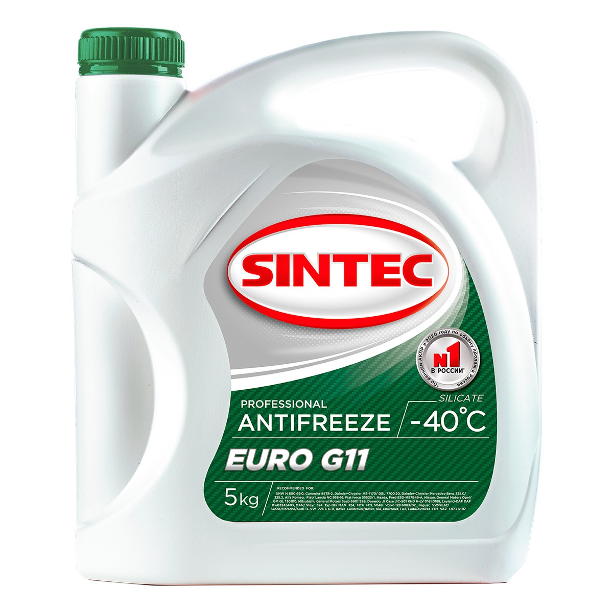 Антифриз SINTEC Euro G-11 зеленый 5л
