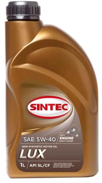 Масло SINTEC LUXE 5W40 SL/CF п/с 1л старая упаковка