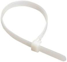 Хомуты пластик.ленточ. 4,8х400 белые (100шт)