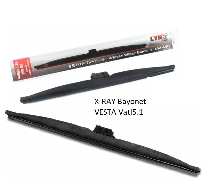 Щетки стеклоочистителя Лада X-RAY(Bayonet arm)/Лада Vesta (vatl5.1) зимние LYNXauto 450мм/600мм
