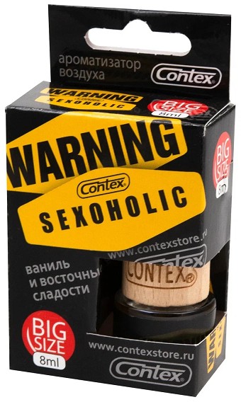 Освежитель подвесной бутылочка CONTEX Warning Sexogolic