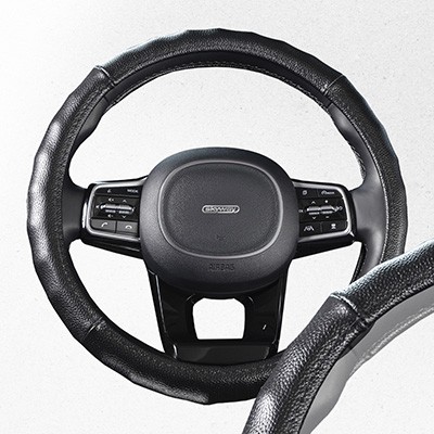 Оплетка на руль М SKYWAY 8010 кожа