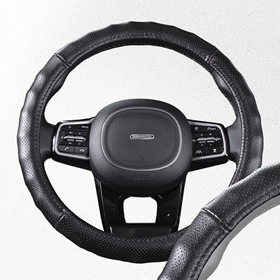 Оплетка на руль М SKYWAY 8007 кожа