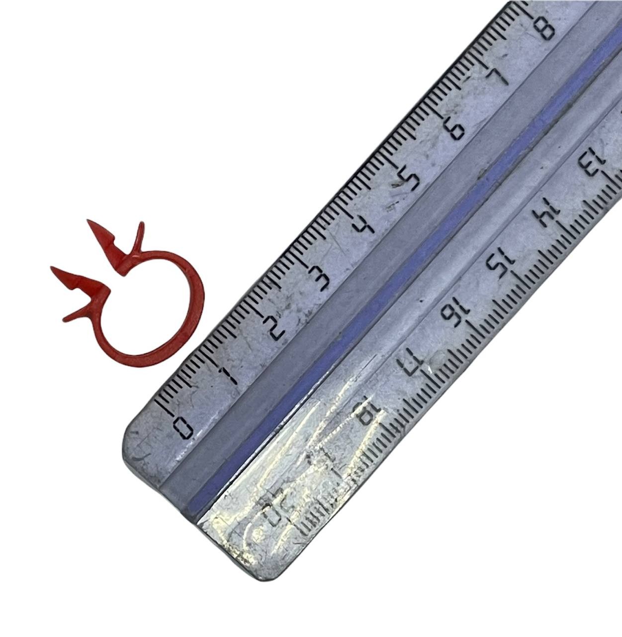 Хомут пластик цветной - красный для гофры