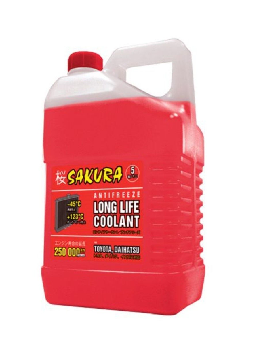 Антифриз Sakura Red G-12 красный  5л