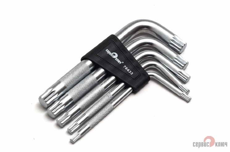 Набор  Г-обр. звездочек spline М5-12 5 предметов Сервис Ключ