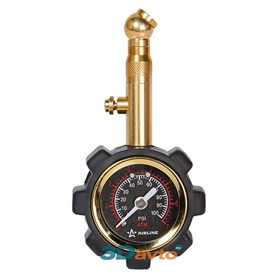 Манометр Airline7 (атм) обрез.с клапаном сброса