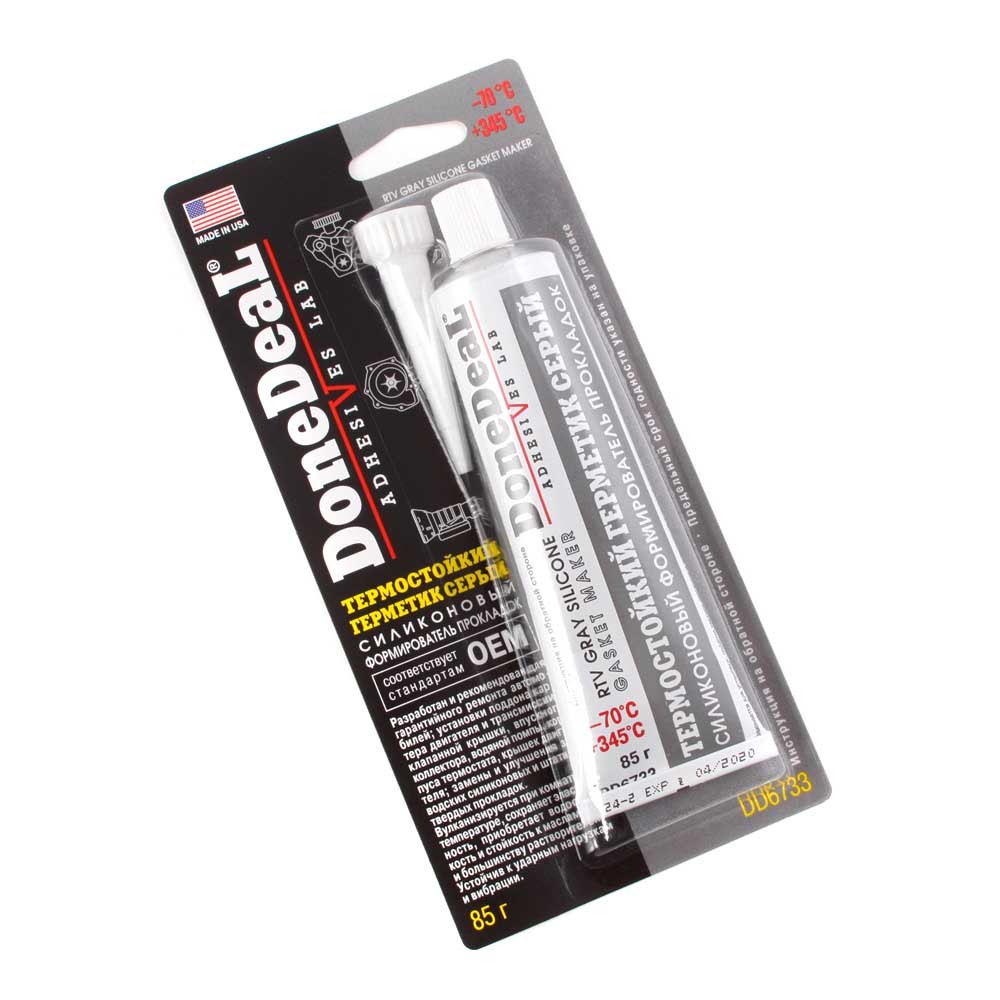 Герметик прокладка Done Deal 85г серый (до 345°)