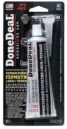 Герметик прокладка Done Deal 85г черный до (345°)