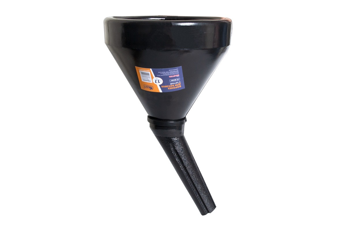 Воронка STELS большая черная (с сеточкой) D-170мм