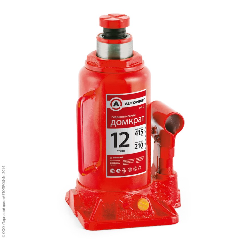 Домкрат гидравлический 12т (210-415мм) AUTOPROFI