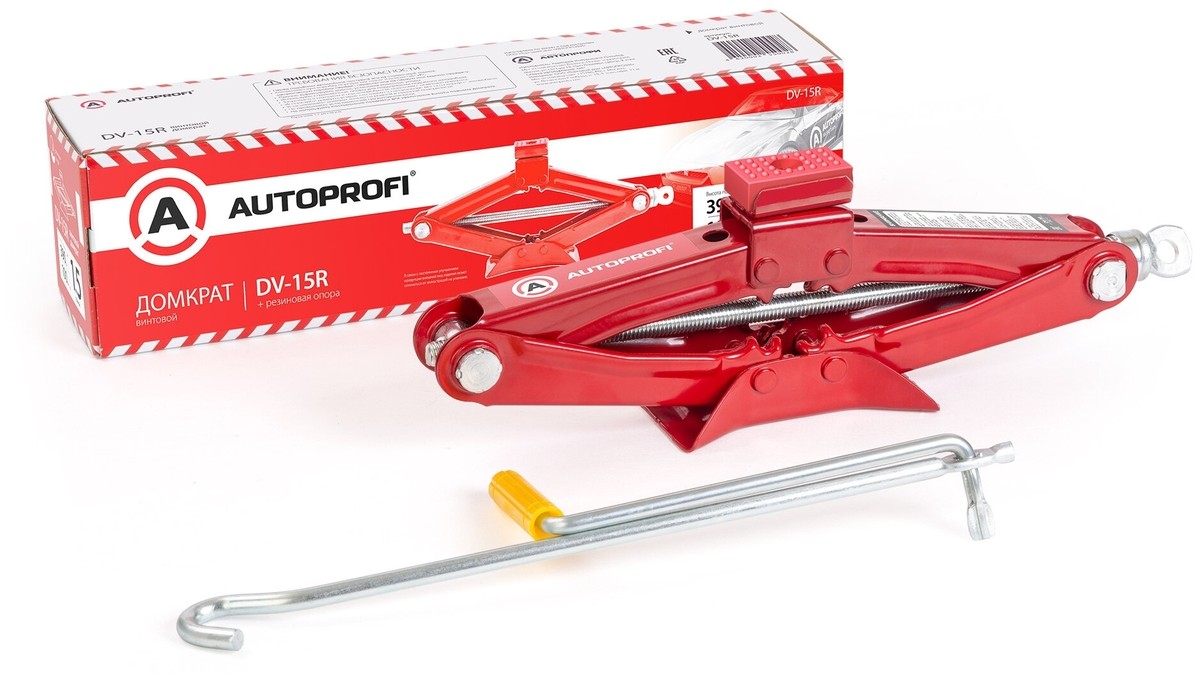 Домкрат механический ромб AUTOPROFI 1,5т (100-390мм)