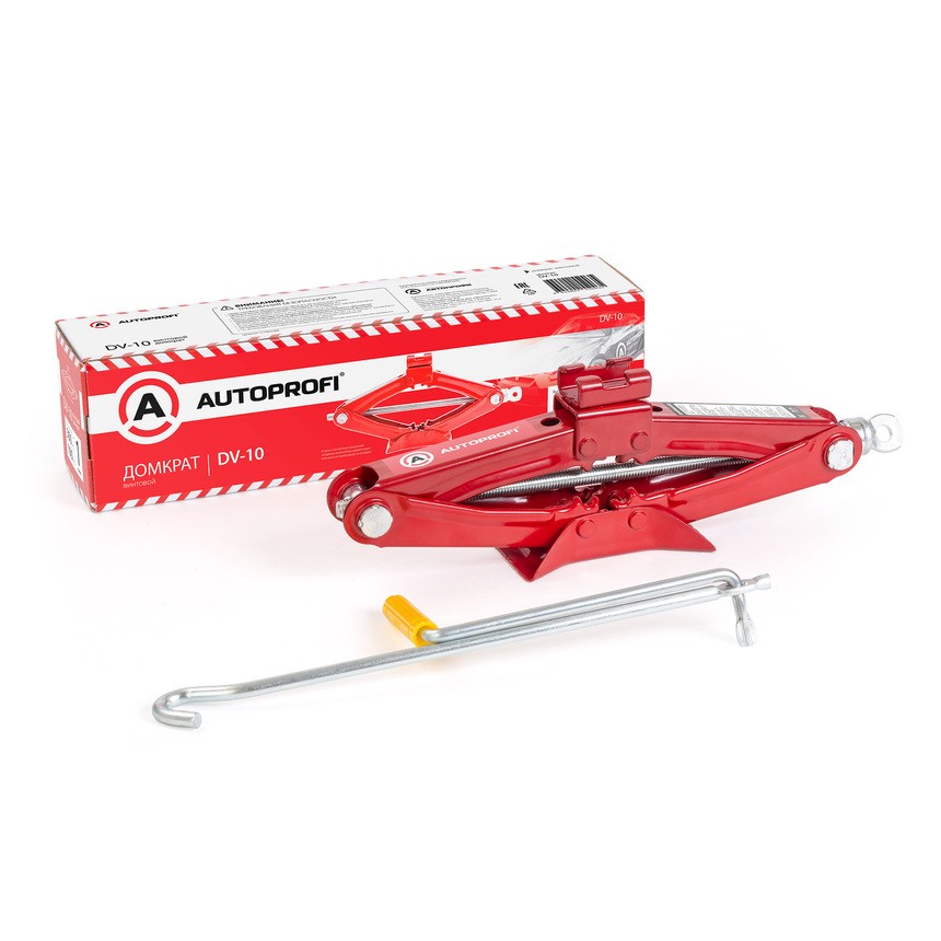 Домкрат механический ромб AUTOPROFI 1т (100-350мм) металл опора