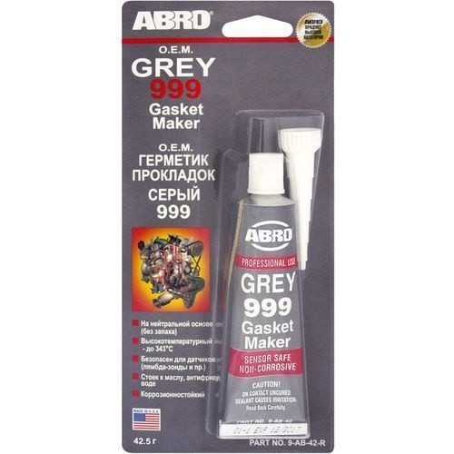 Герметик прокладка ABRO серый 42г (до 343°)