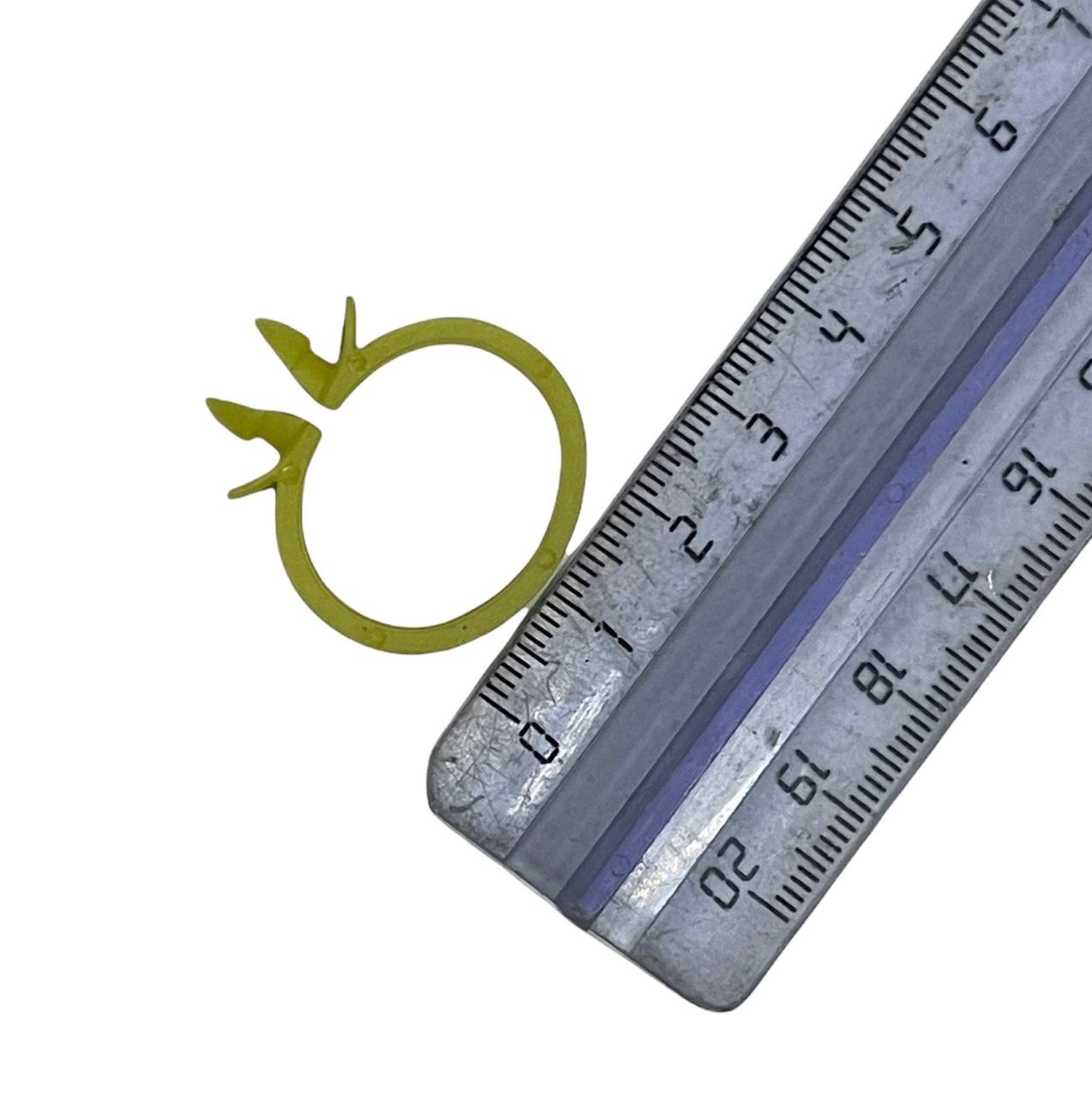 Хомут пластик цветной - желтый для гофры