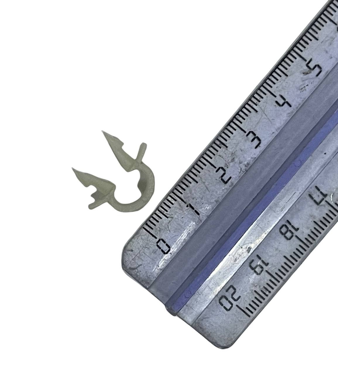 Хомут пластик цветной - белый для гофры