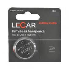 Батарейка круглая 2025 LECAR