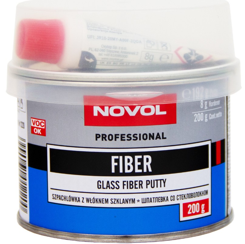 Шпатлевка NOVOL FIBER армированная 250г