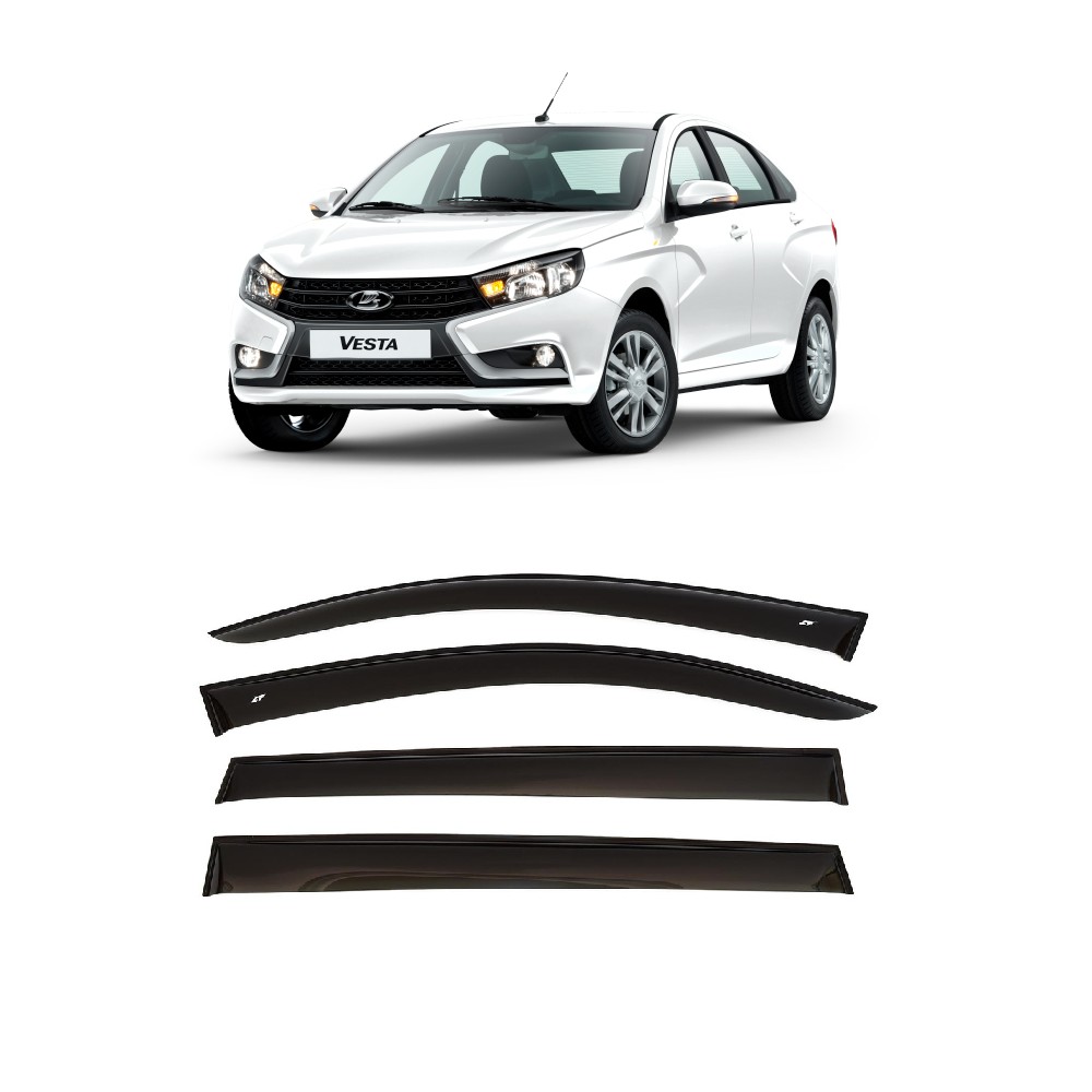 Ветровики (дефлекторы двери) Веста 2180