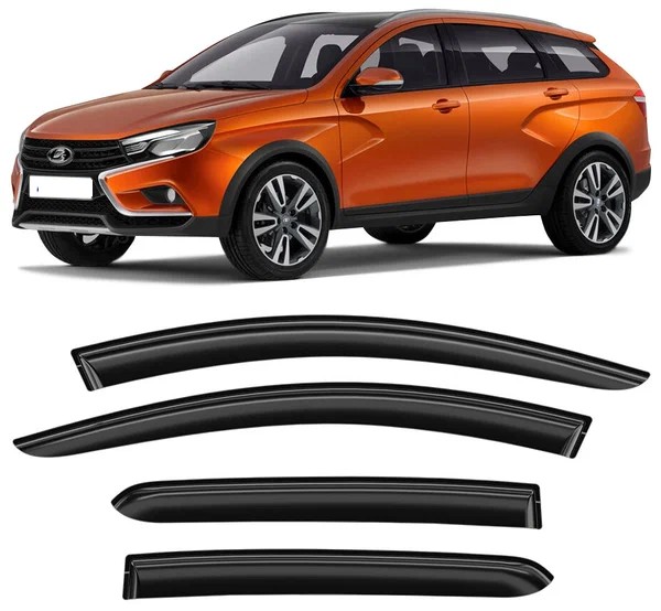 Ветровики (дефлекторы двери) Веста 2180 SW