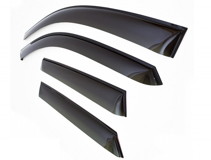 Ветровики (дефлекторы двери) Калина хэтчбек, седан Сиб Тюнинг