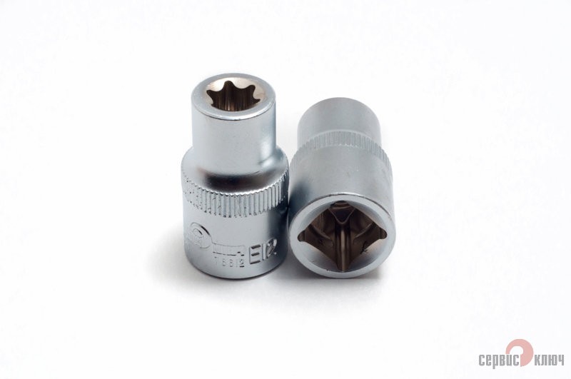 Головка звездочка Е12 короткая AVS