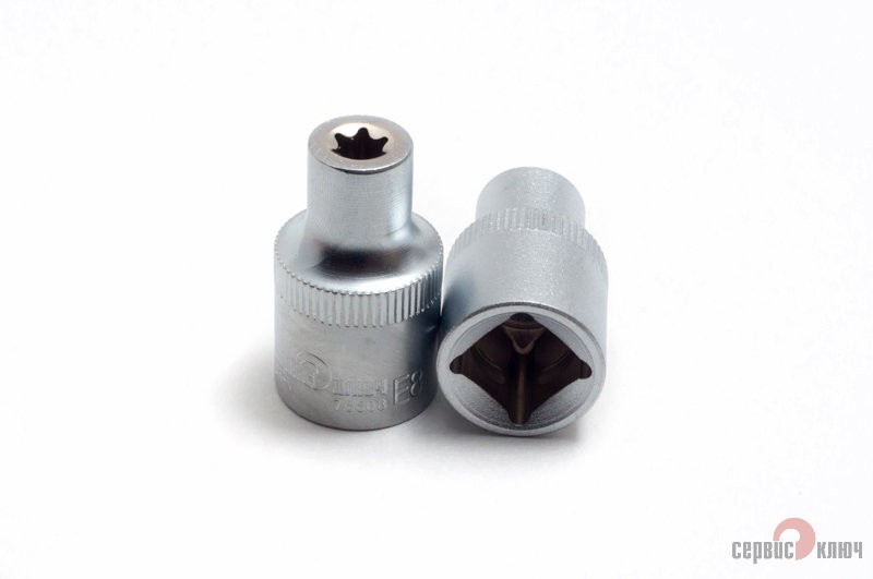 Головка звездочка Е8 короткая Сервис Ключ