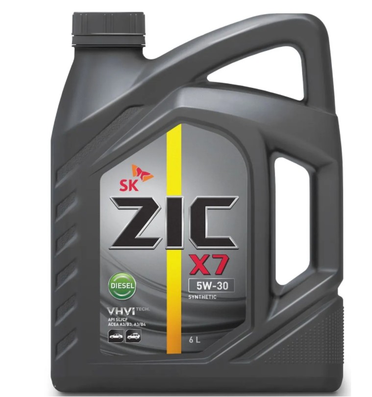 Масло ZIC X7 DIESEL 5W30 CF/SL A3/B3 A3/B4 6л