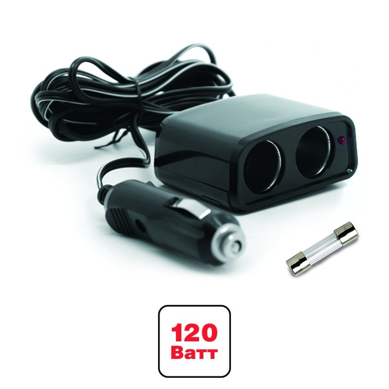 Разветвитель в прикуриватель 2 выхода AVS  CS201