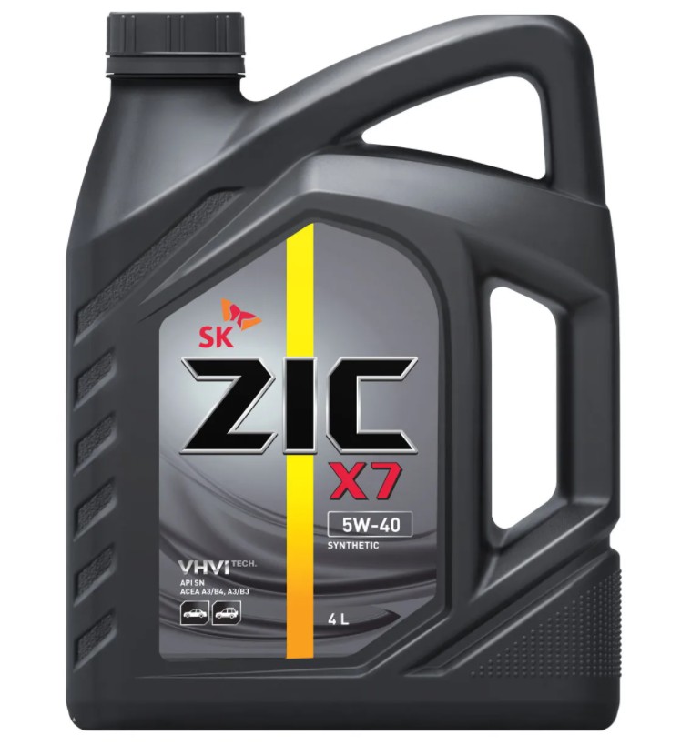 Масло ZIC X7 5w40 SN/CF | A3/B3, A3/B4 4л