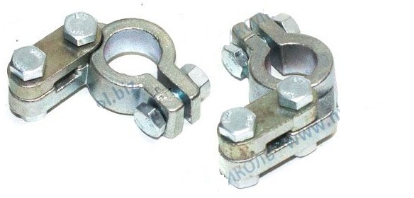 Клеммы АКБ свинцовые угловые Калисма