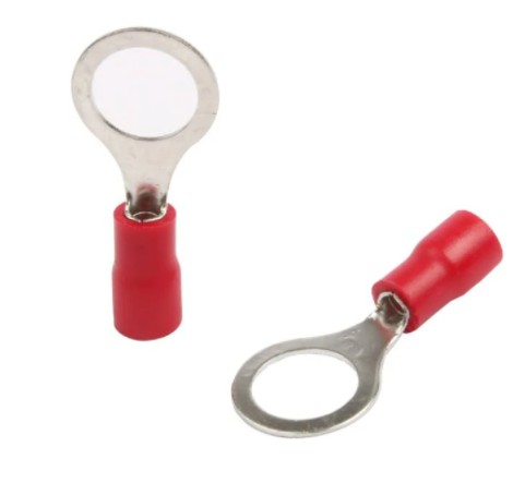 Клемма круглая на 12мм пластик изоляция (под провод до 1,5мм)