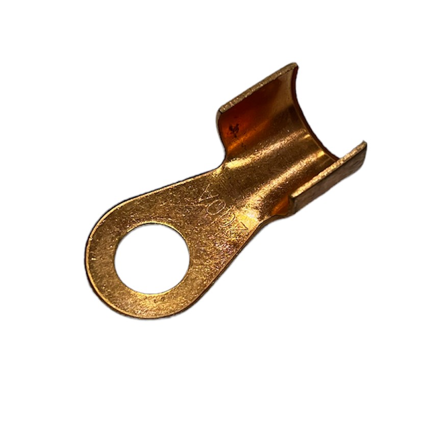 Клемма массы красная 200А (кольцо на 10мм, под провод до 50,0мм)