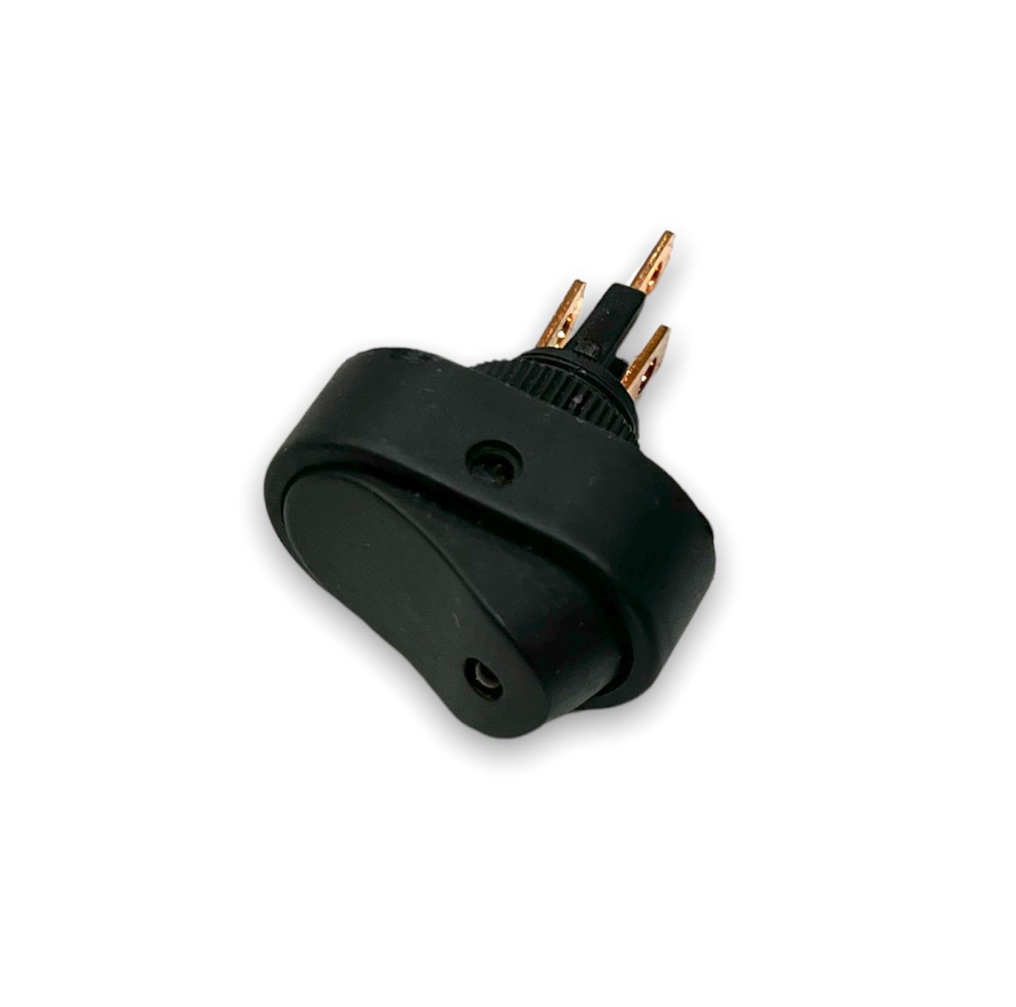 Кнопка универс. №05 тумблер овал с подсв. 3х-конт. 2 полож.