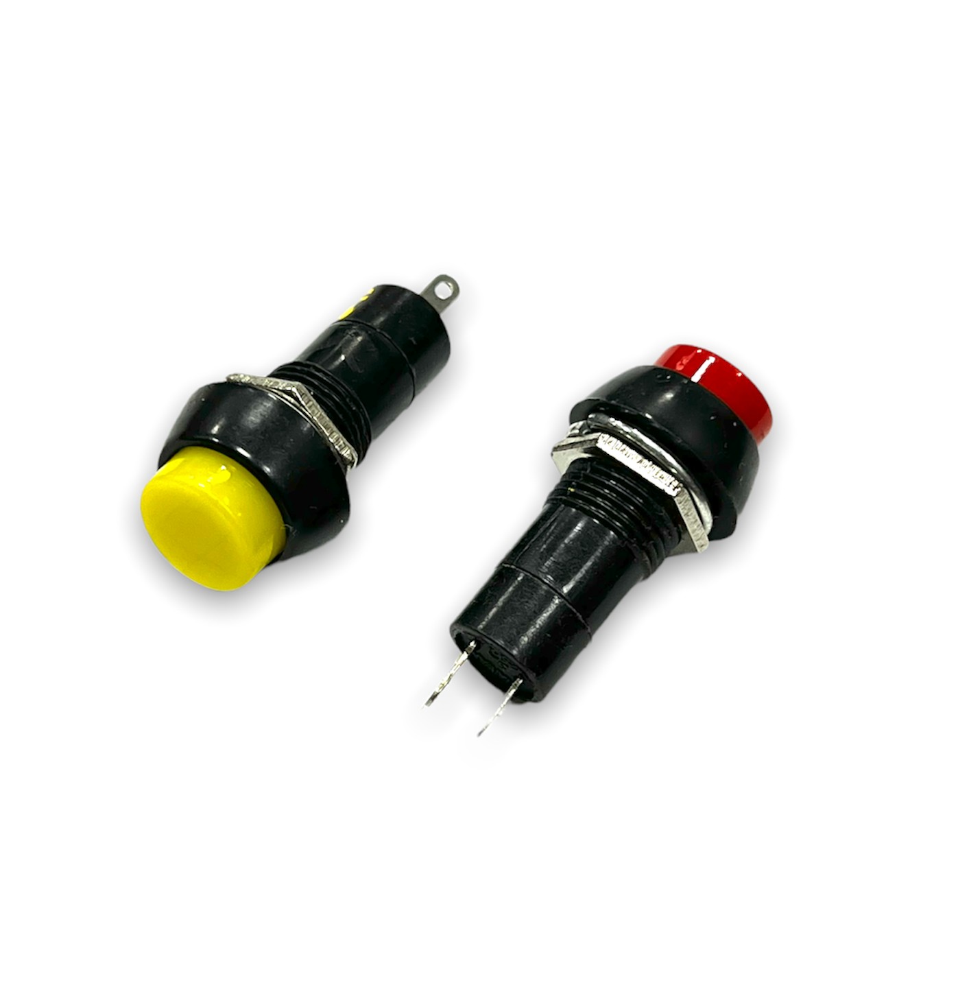 Кнопка универс. №10 кнопка пластик 2х-контакт. C фиксацией (2,8)