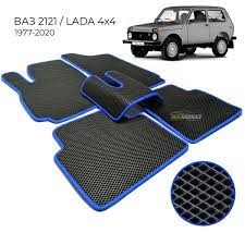 Ковры салона Нива EVA 3D с бортами