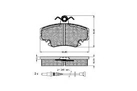 Колодки передние тормозные Ларгус с пружинами Маркони