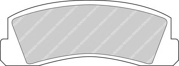 Колодки передние тормозные Нива, Шеврол. (феродо) FERODO
