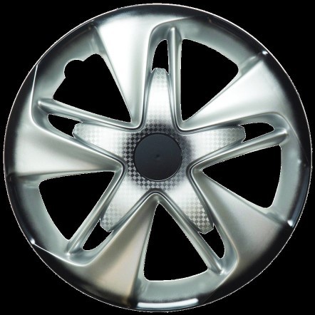 Колпаки 14 Астра супер черно-серебристый