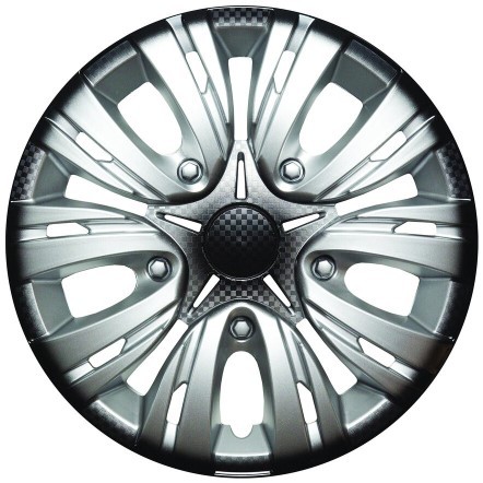 Колпаки 15 Лион серебристо-черный