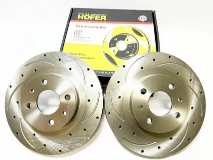 Диск тормозной на d14 (2110-12) с перфор. канавка HOFER
