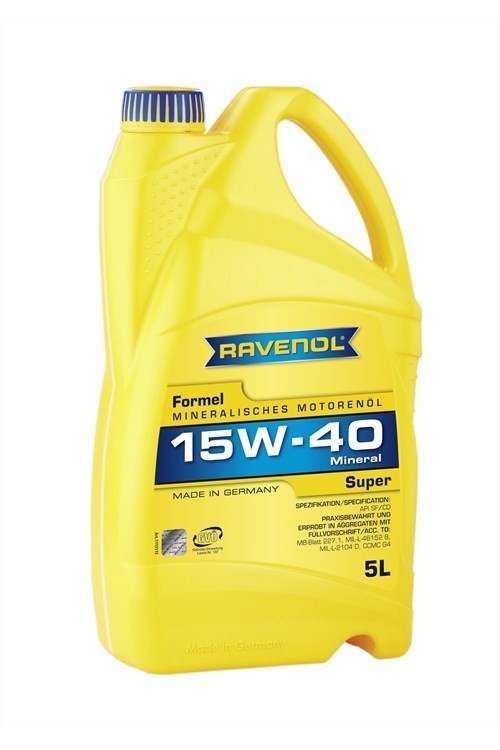 Масло RAVENOL FORMEL SUPER 15W40 5л. минер.