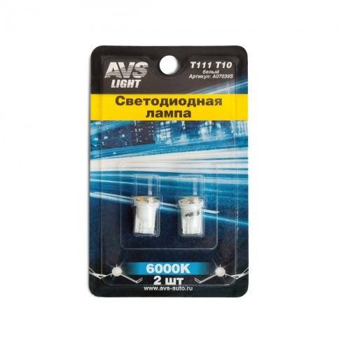 Лампочка диод Т10 4SMD AVS